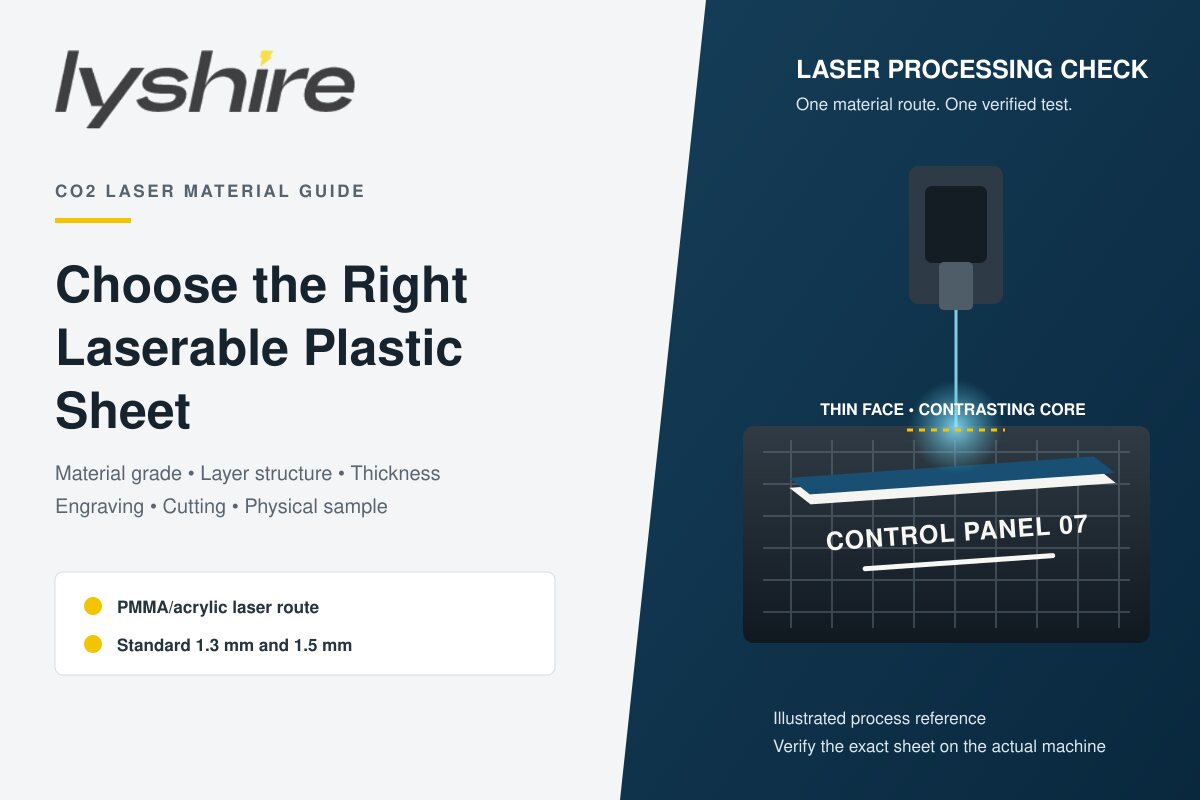 So wählen Sie eine laserfähige Kunststoffplatte für CO2-Laserarbeiten aus