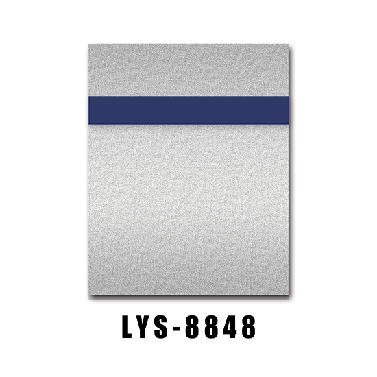 Gravierende Kunststofffolie für Schilder in Metallic-Silber