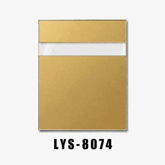 Goldrückseitig beschichtetes Acryl für Schmuckvitrinenanhänger