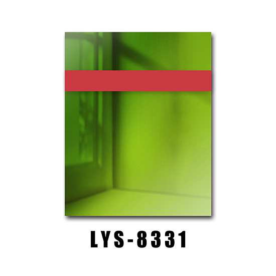 Hochglänzende, spiegelnde, zweifarbige Kunststoffplatte zum Gravieren