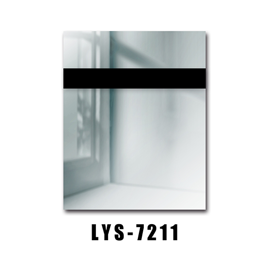 Lasergravierbare Spiegel-Silber-Schwarz-Basis, zweifarbiges Blatt